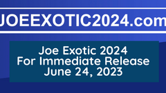 For Immediate Release: the U.S. Government put Joe Exotic in solitary confinement to shut him up