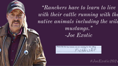 Ranchers have to learn to live with their cattle running with the native animals.