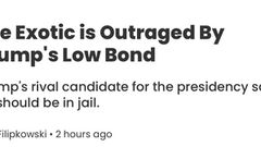 Joe Exotic is Outraged By Trump's Low Bond
