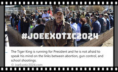 "Tiger King For President" Predicts Abortion Ban Plus Gun Sales is 18 Year Recipe For Mass Shootings