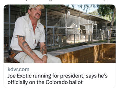 Joseph Maldonado-Passage, the "Tiger King" star known widely as "Joe Exotic," has filed the paperwor